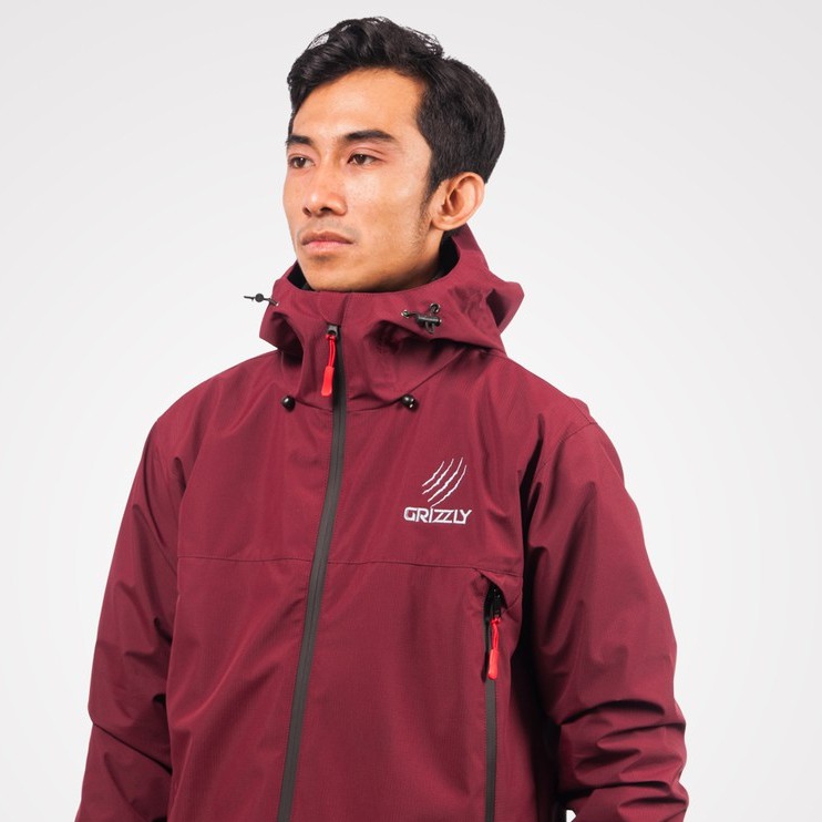 JAKET GUNUNG GRIZZLY OUTDOOR "JAYAGIRI" NEW MAROON