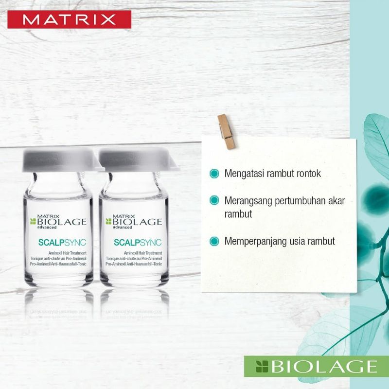 [ECER 1 BOTOL] MATRIX Biolage Scalpsync AMINEXIL 6 mL | Serum Rambut Rontok