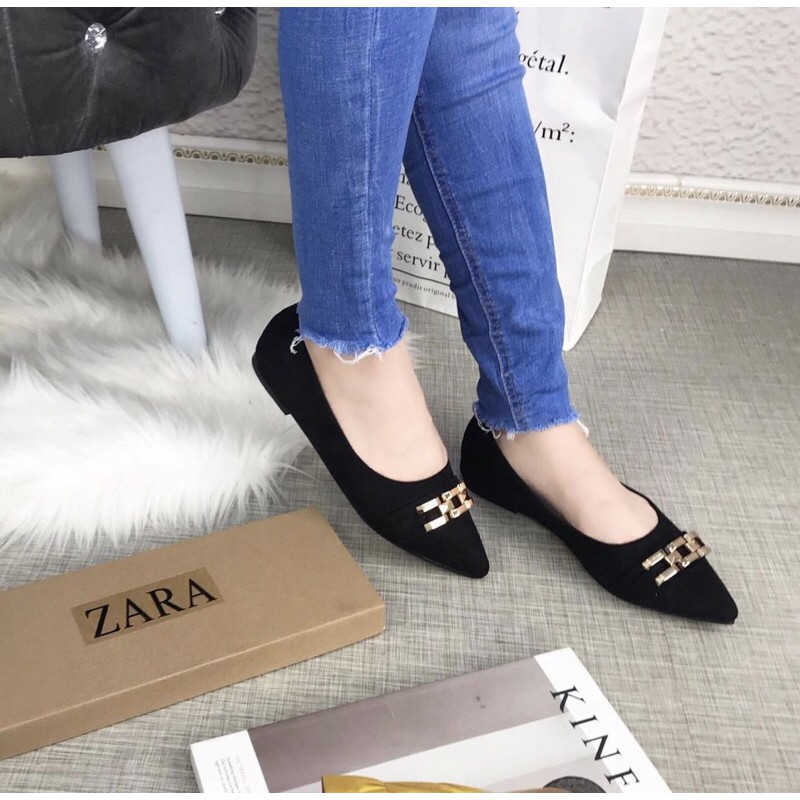 flatshoes wanita za23128 import realpict