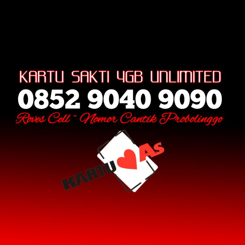 KARTU SAKTI 4GB UNLIMITED NOMOR CANTIK TELKOMSEL 4G LTE SERI PULUHAN RAPI MIRIP KWARTED  AB 90909090