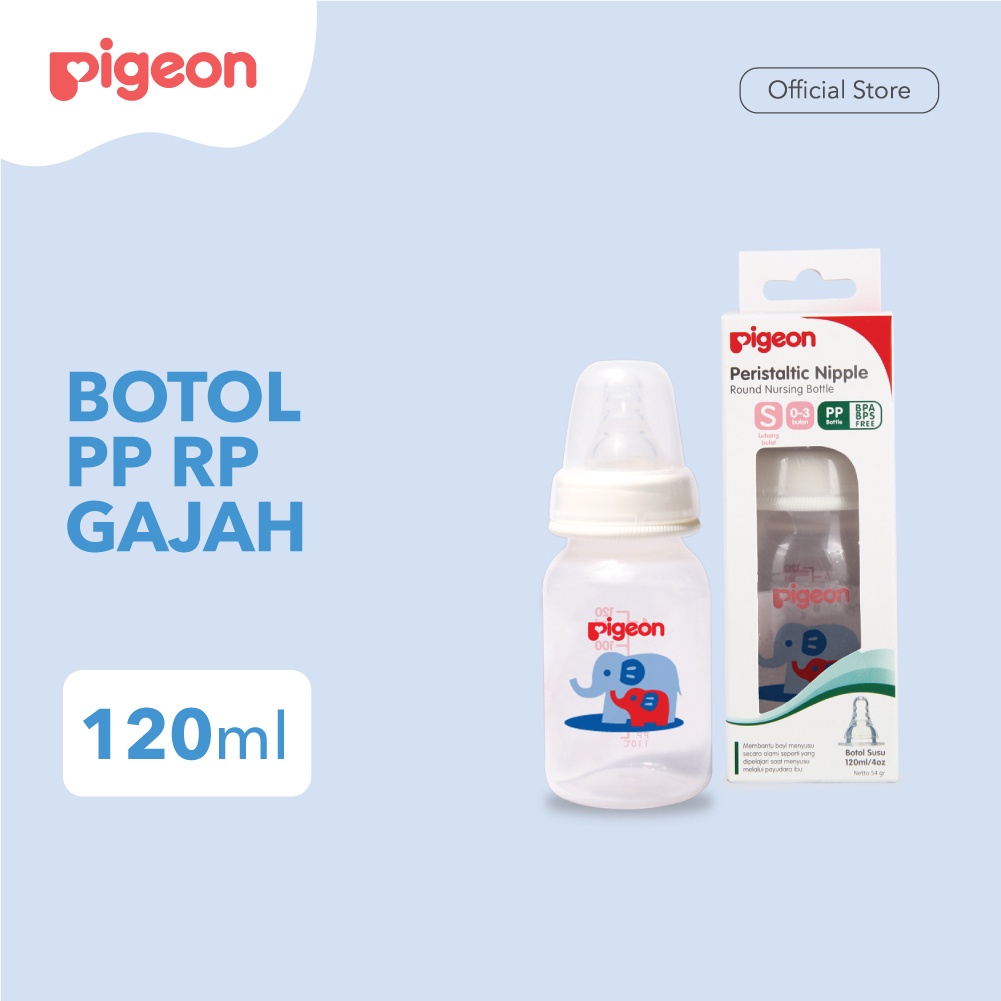 Botol Susu Bayi PIGEON Botol Susu PP RP 120ml Gajah