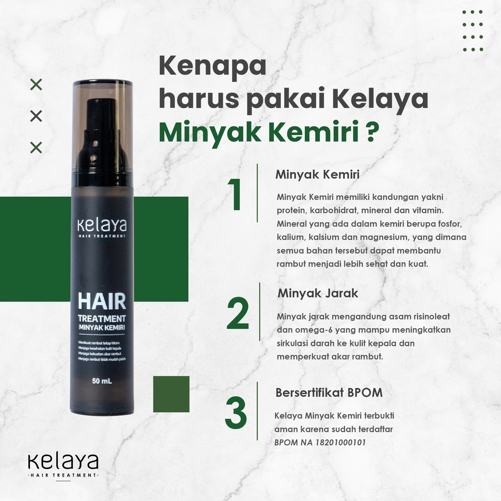 KELAYA HAIR CARE &amp; TREATMENT HAIR SERIES ( SHAMPOO / HAIR SERUM / MINYAK KEMIRI )