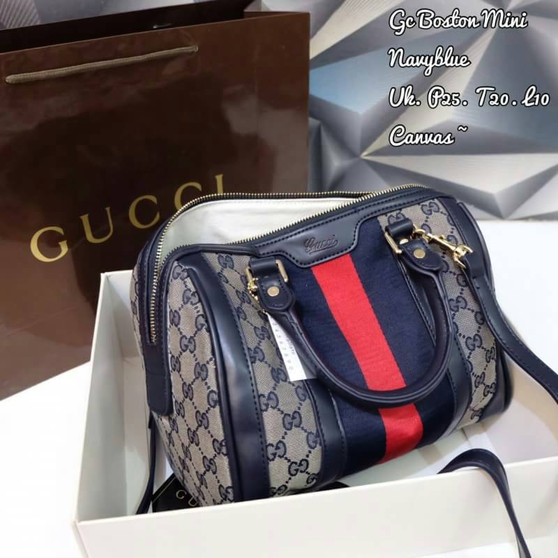 TAS GUCCI SPEEDY BOSTON 25CM KANVAS