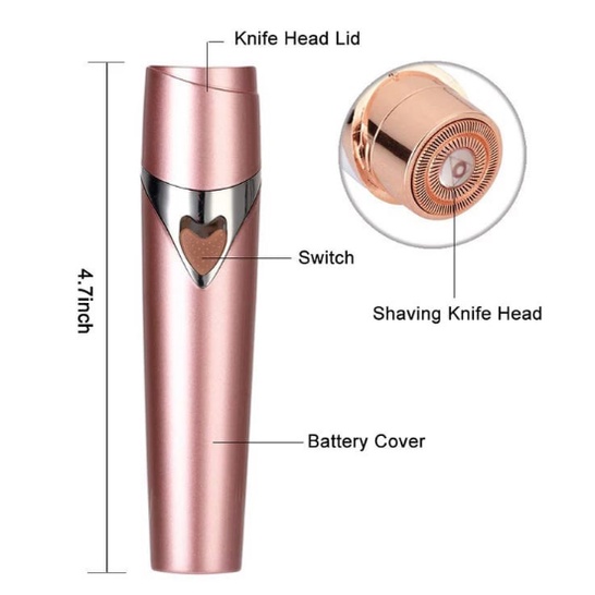 Portable Mini Electric Epilator Ladies Epilator Shaver Electric Hair Removal Lipstick Design Shaver