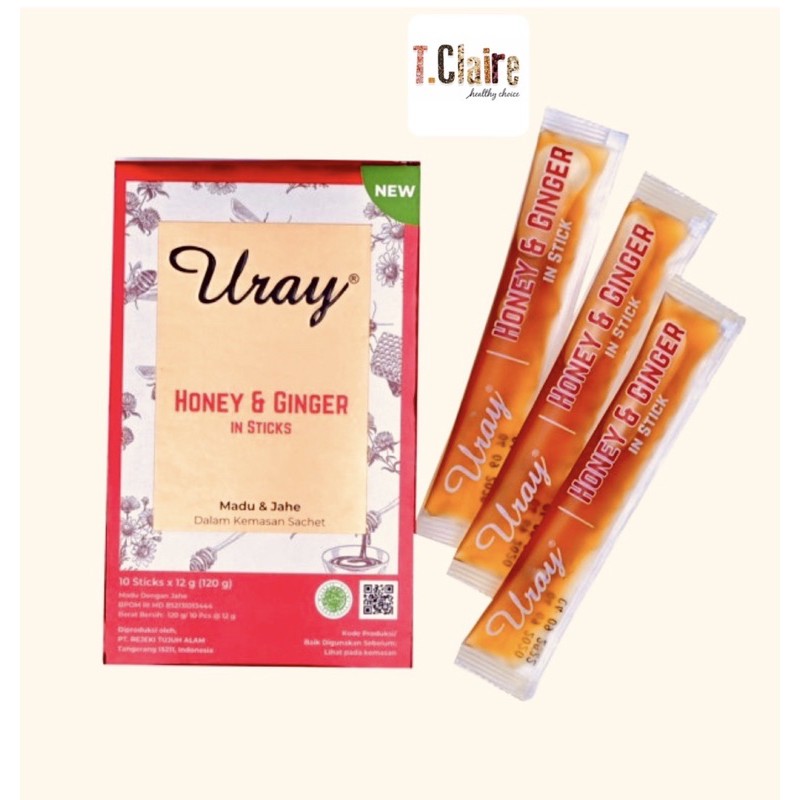 

Madu Uray Stick Madu & Ginger Jahe (isi 10 sticks)