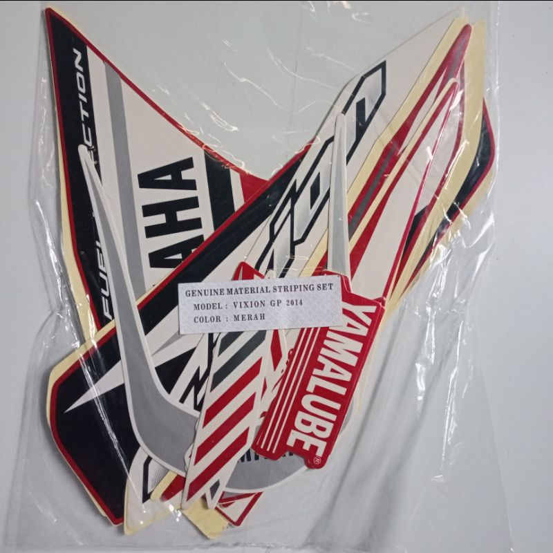 striping sticker Yamaha VIXION new GP 2014 merah