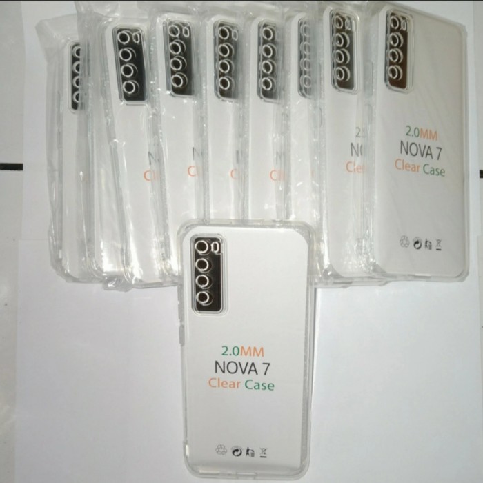 0RI Softcase Clear Case Sillikon Kondom Case Bening Casing Huawei Nova 7 by POA