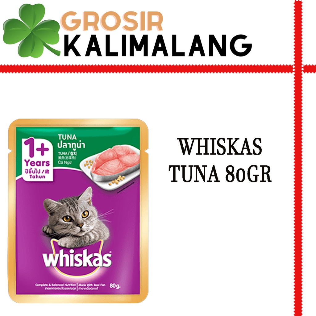 Whiskas Pouch Tuna 80gr