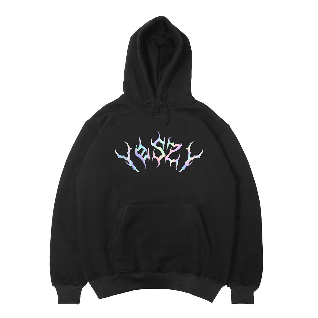 HOODIE YESZY.MFG HOLOGRAM BLACK METAL