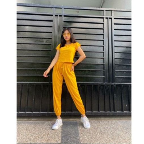 ONE SET DINDA / SETELAN WANITA JOGGER