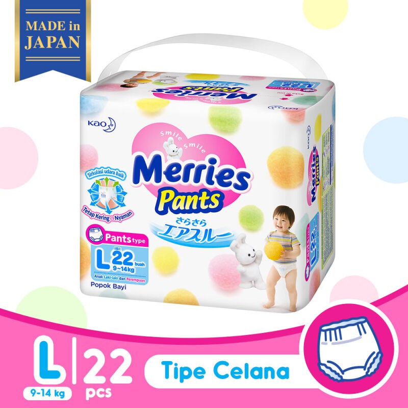 Merries Premium Pants L22 - Merries Popok Celana Premium L 22