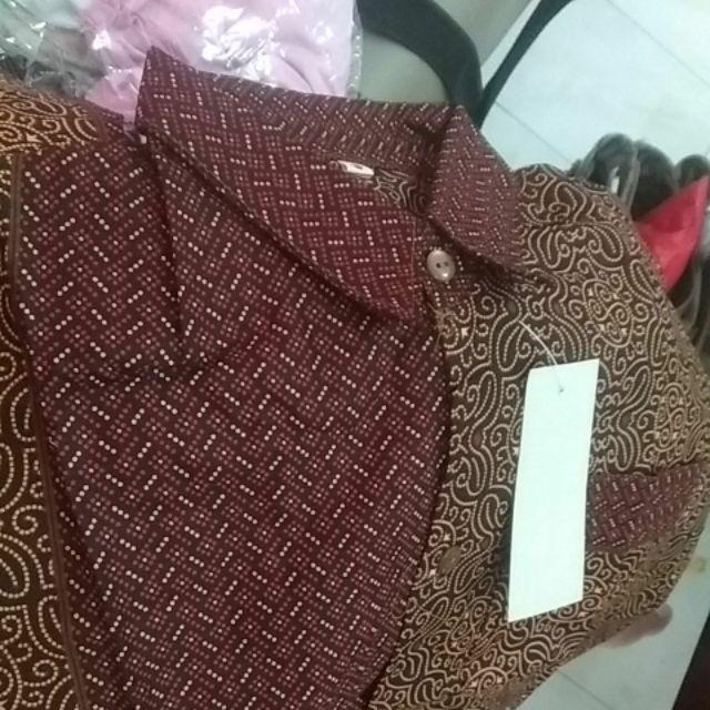 Kemeja Hem Batik Anak Usia 11 - 15th