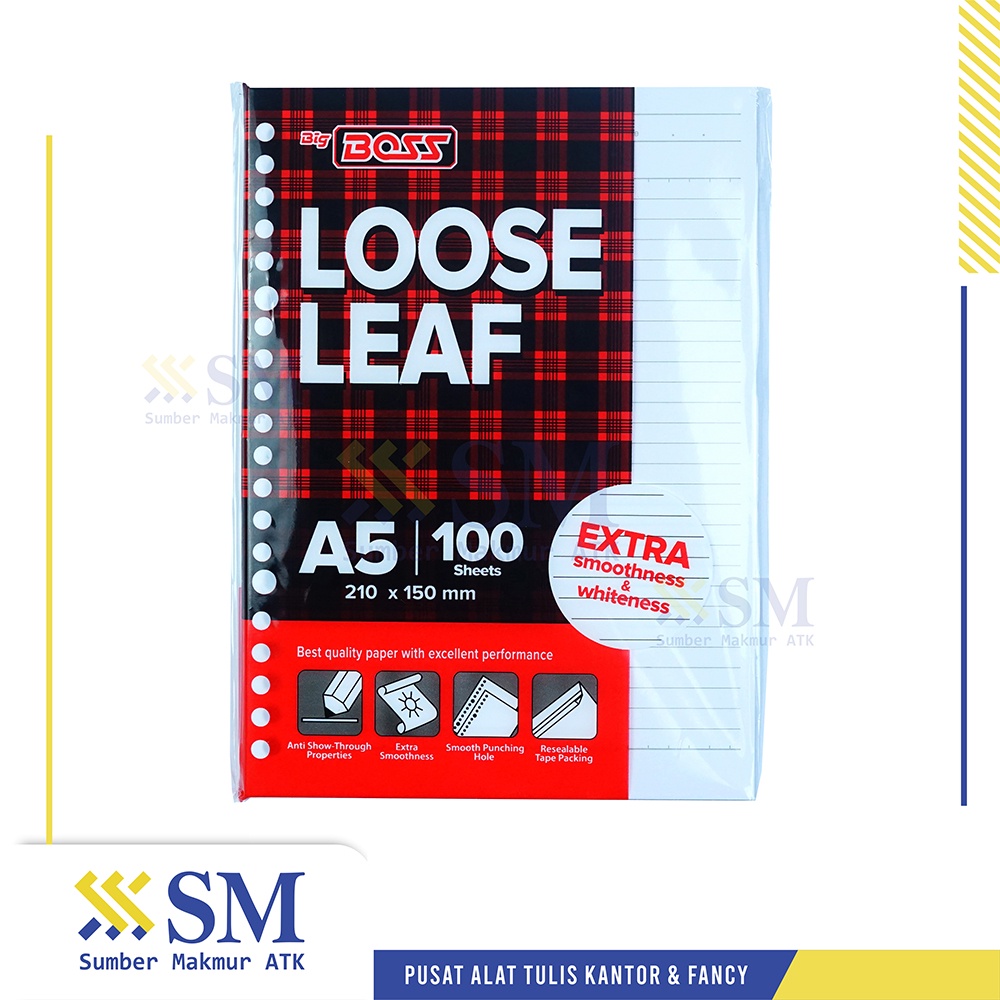 

LOOSE LEAF A5 BIGBOSS ISI 100 LEMBAR
