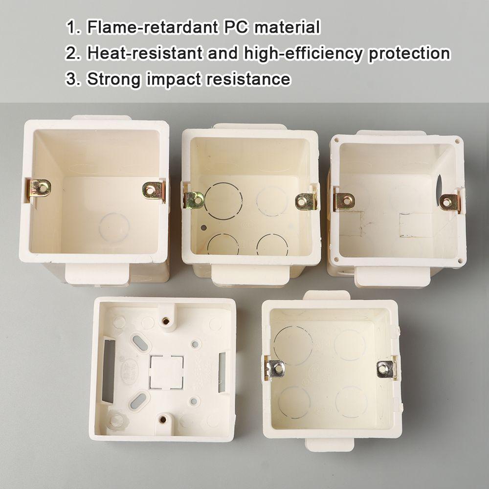 Solighter External Mounting Box High Quality Stop Kontak Berlaku Untuk Posisi Apa Saja Untuk Saklar Standar