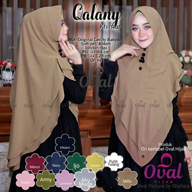 Khimar Qalany Oval Hijab