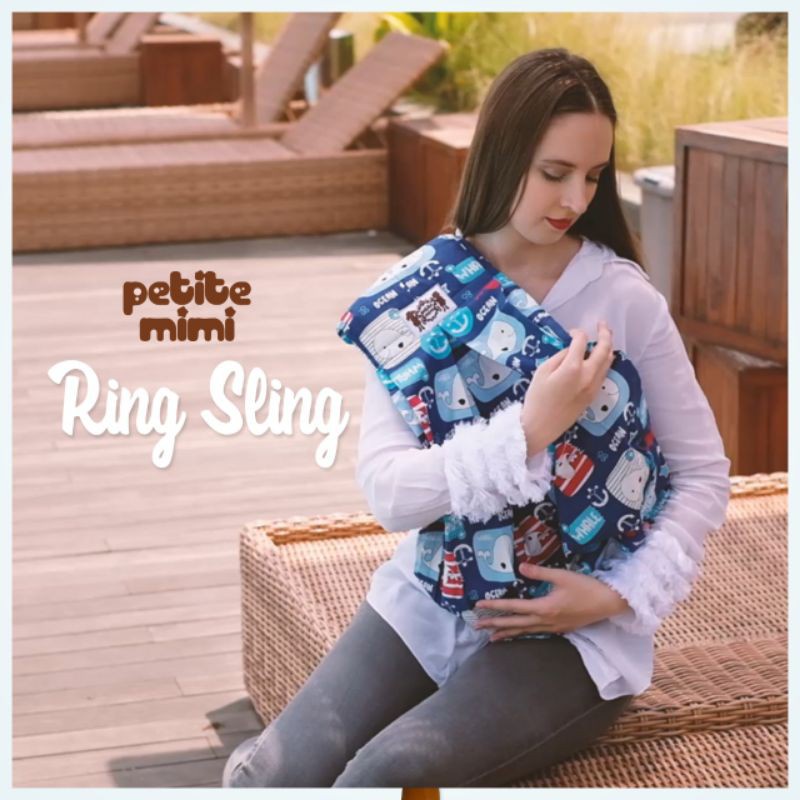 Petite Mimi Gendongan Ring Sling Motif