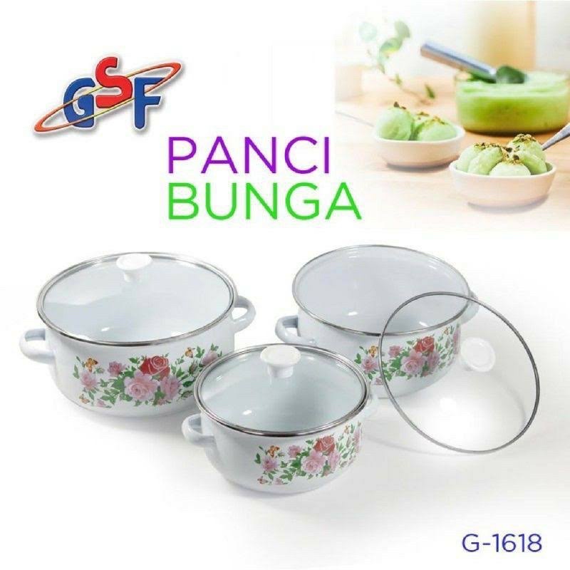 Panci bunga GSF set 3in1