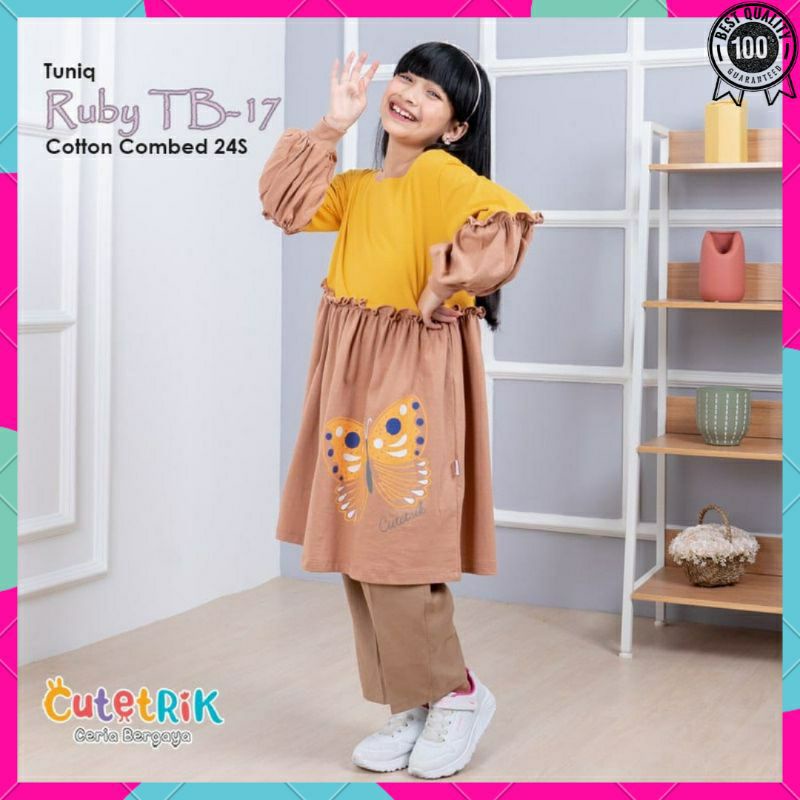 (BISA COD) CUTETRIK TUNIK ANAK TANGGUNG REMAJA WARNA ABU ABU HITAM GREY TERBARU LEBARAN 2023 KEKINIA