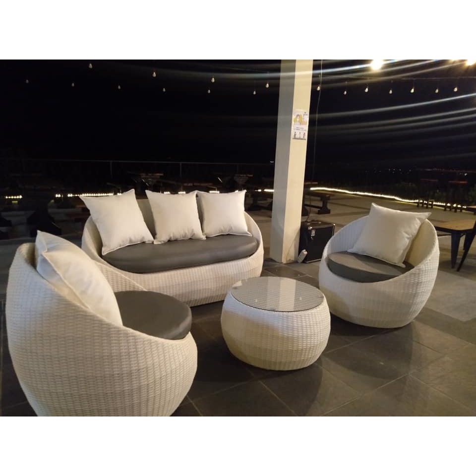 Kursi Sofa Rotan Asli