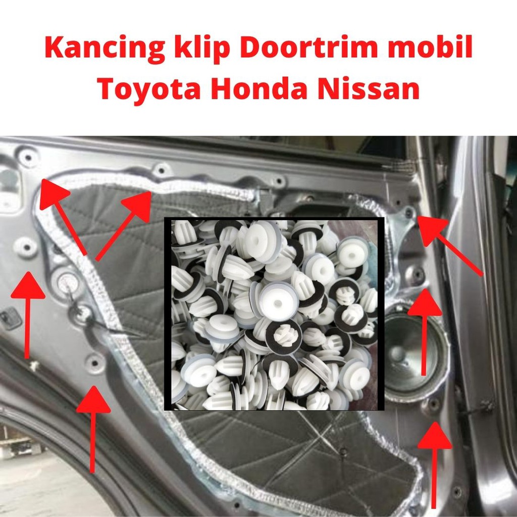 Kancing klip Doortrim Pintu mobil Clip Interior Mobil