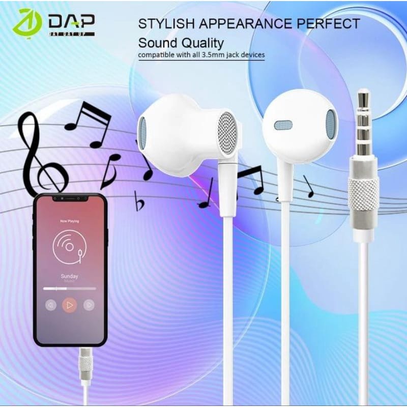 Headset DAP DH-F3 HI-FI STEREO Handsfree DAP DH-F3 STEREO BASS Earphone DAP DH-F3 STEREO BASS ORIGINAL