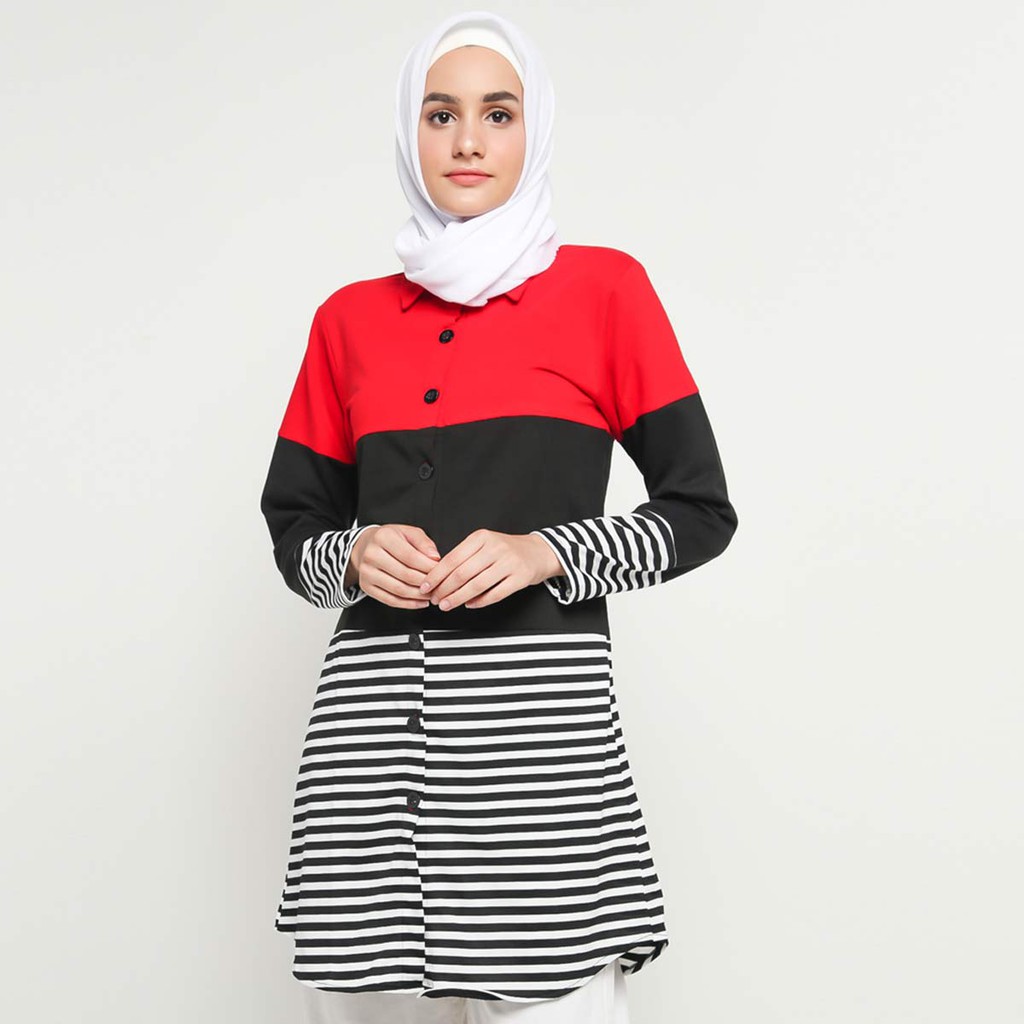 Tunik murah meriah campur corak cuci gudang stok terbatas - Xshop Tunik mix