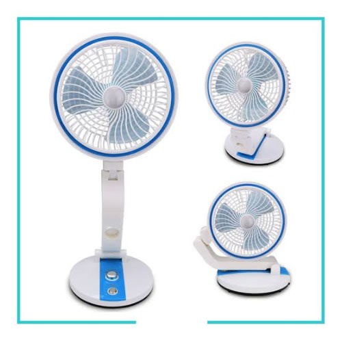 Kipas Angin Lipat LED Kipas Lampu Meja Belajar Emergency Multifungsi Lamp Light CH-588-1 Folding Fan