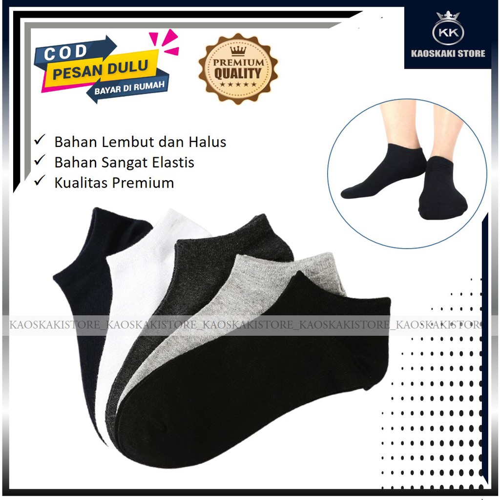 Kaos Kaki Pendek Mata Kaki Wanita Pria Dewasa / Kaos Kaki Mata Kaki Wanita Tebal / Kaos Kaki Mata Ka