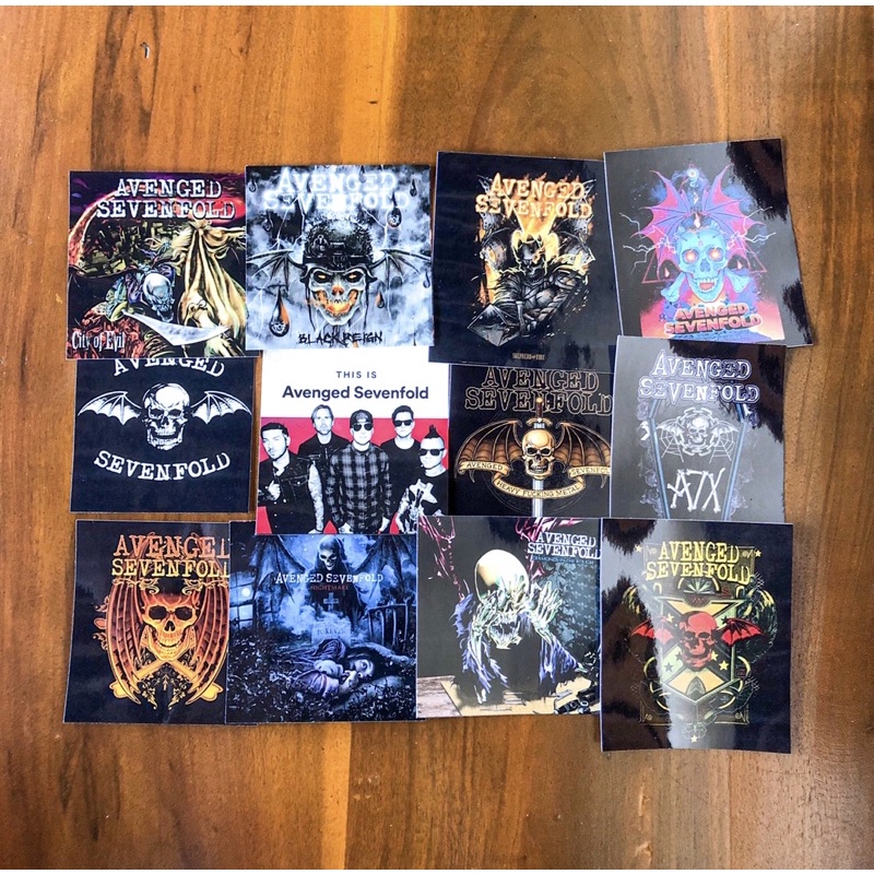 sticker pack band avenged sevenfold band barat populer hits laptop skin hp dll