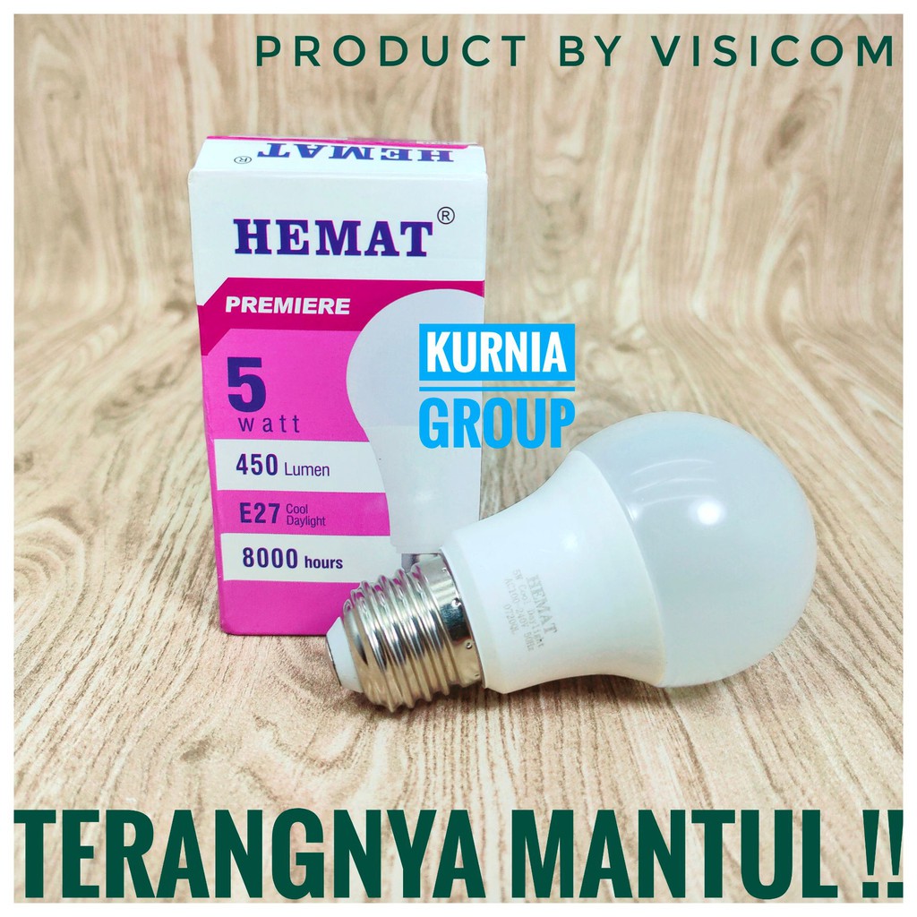 LAMPU LED 5WATT HEMAT PUTIH MURAH PREMIUM TERANGNYA MANTUL 5W HARGA GROSIR TERMURAH BY VISICOM 220V