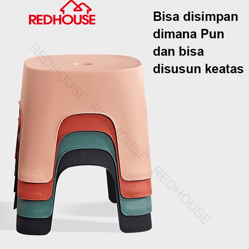 RED HOUSE Bangku Jongkok Plastik kursi jongkok