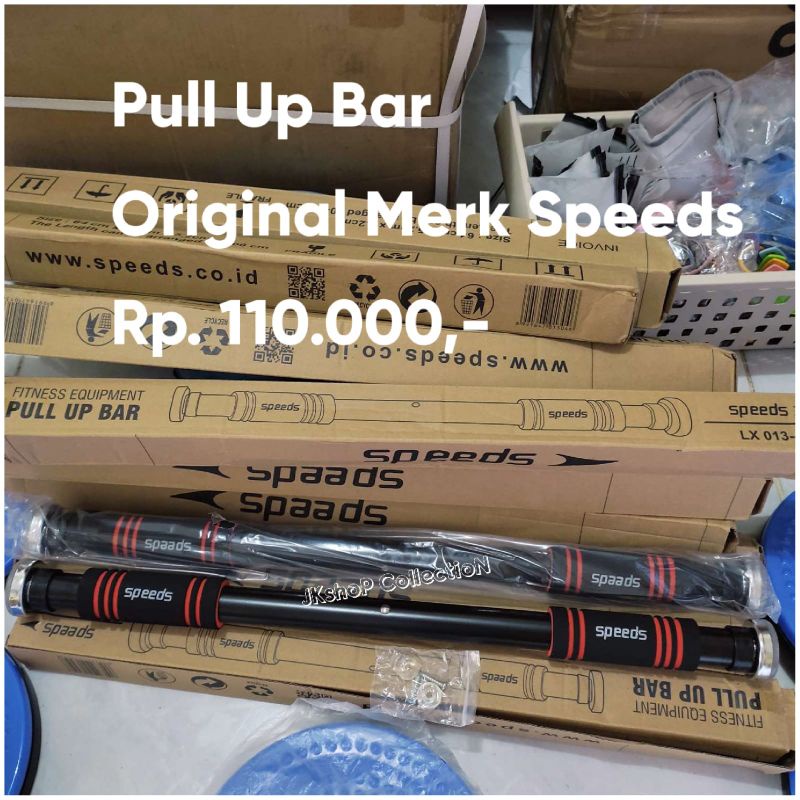 ORIGINAL MERK SPEEDS Pull Up Bar SPEEDS / Chin Up / Iron Gym Alat Fitnes dirumah doorway