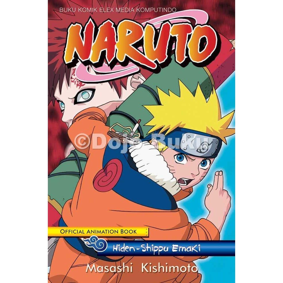 GARANSI ORI  Komik: Naruto Official Animation Book: Hiden - Shippu Emaki