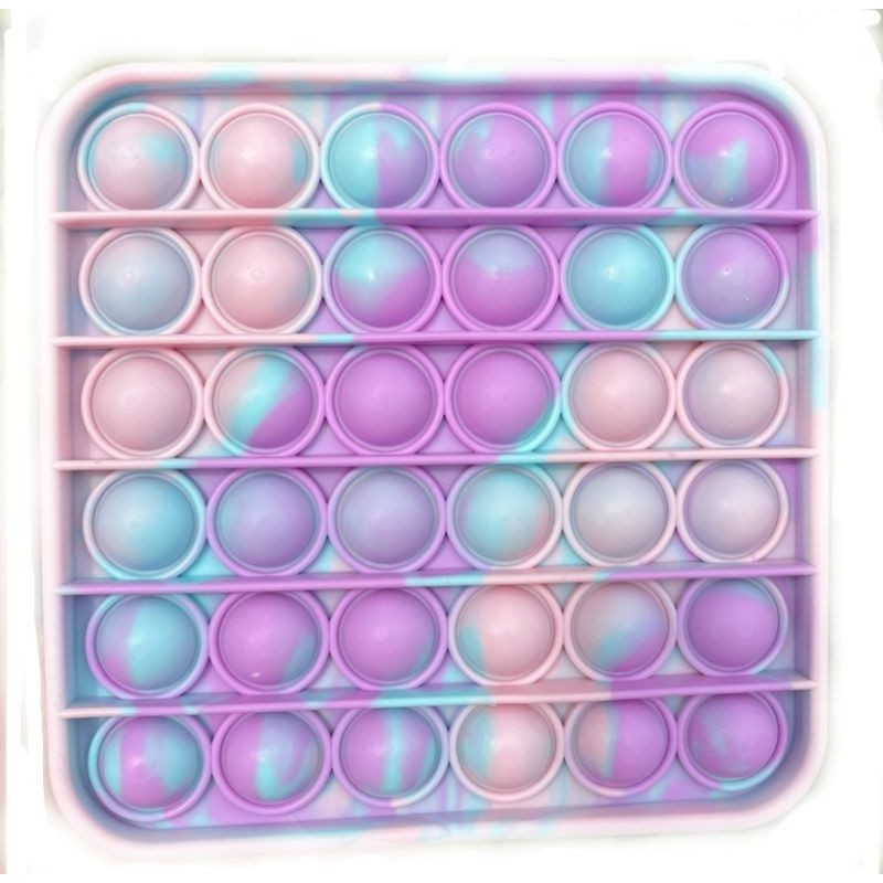 LAGI TRENDING Pop it fidget toy Rainbow POP ITS Mainan Anak 12CM - KOTAK SUGUS