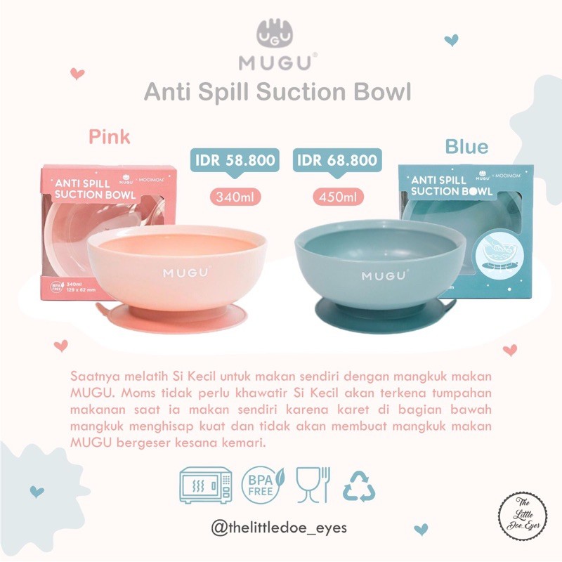 Mugu Suction Bowl 340ml / 450ml