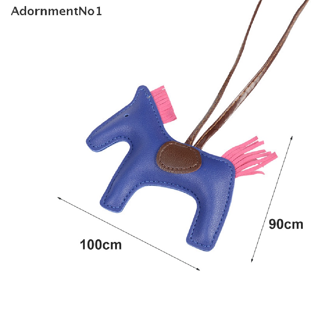 [AdornmentNo1] Fashion Jewelry Famous Luxury Handmade PU Leather Horse Keychain Animal Keychain [new]