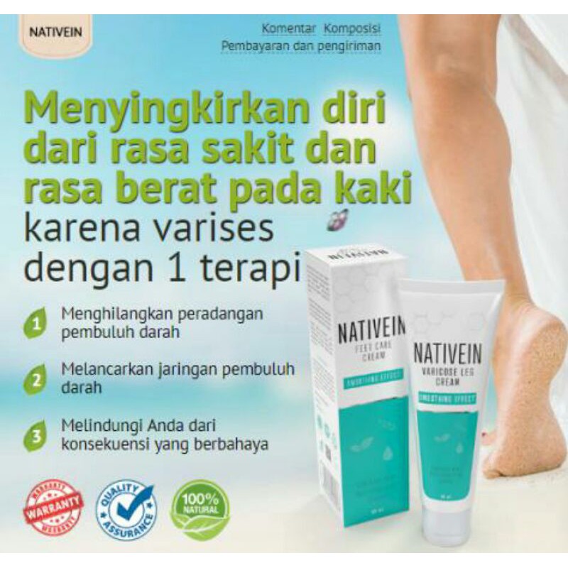 PROMO NATIVEIN Cream Varises Herbal BPOM