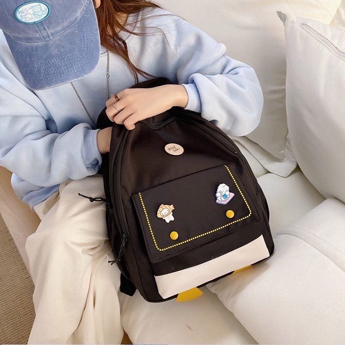 Mismi Inari Bag Tas Ransel Wanita Korea Lucu Backpack Perempuan Sekolah Stylish - 17I-1