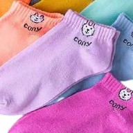 FAYES Kaos Kaki Line Brown / Kaos Kaki Ankle Cute / Kaos Kaki Sepatu Import U16-CONY LIGHT PURPLE