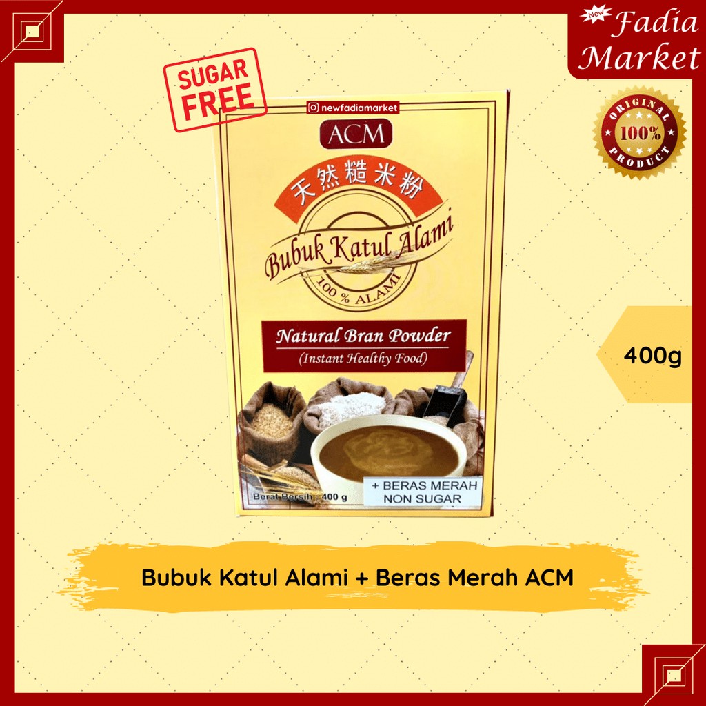 

Bubuk Katul Alami + Beras Merah ACM 400g [NON-SUGAR]