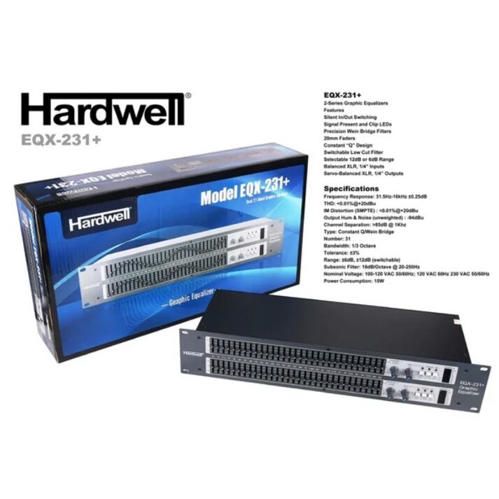 Equalizer HARDWELL EQX 231+ With Sub Out Original Kualitas Terbaik