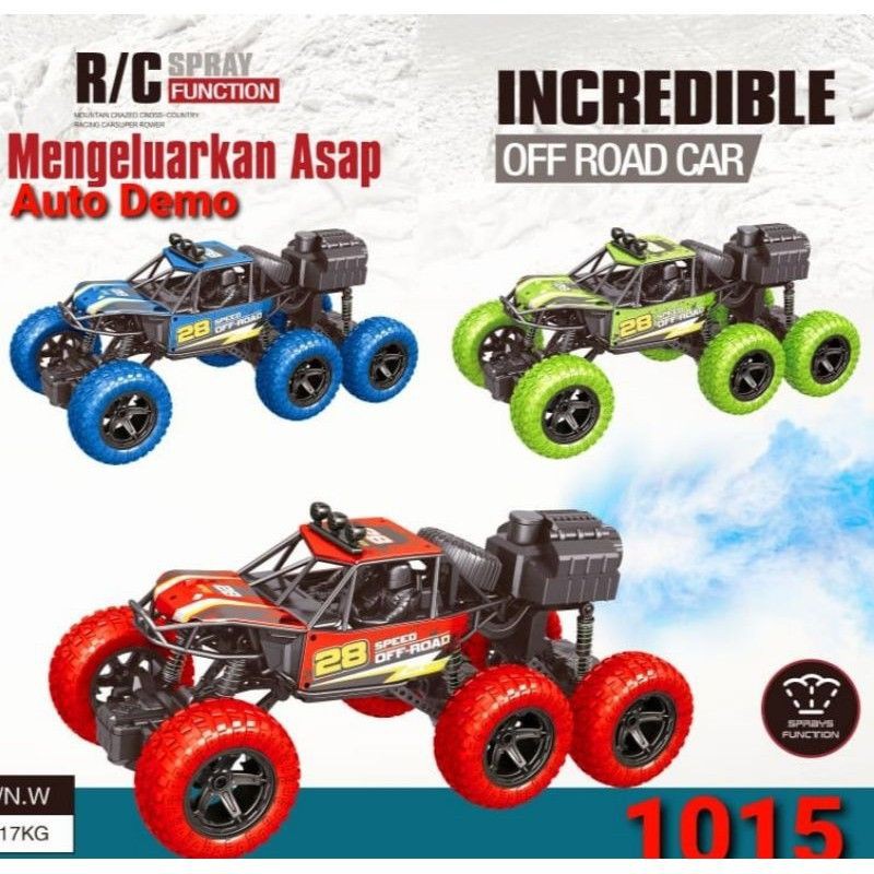 Promo RC JEEP INCREDIBLE OFF ROAD 6 RODA BISA MENGELUARKAN ASAP SKALA 1:16
