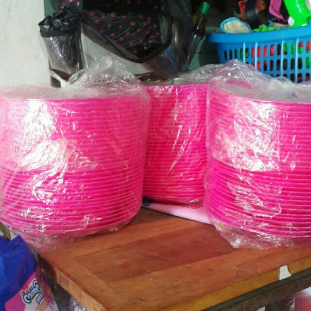 Grosir Piring Rotan Plastik / Piring Lidi Plastik Warna