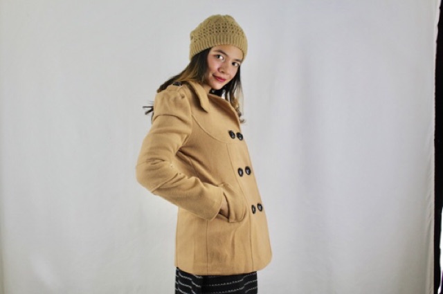 IMPORT Coat Wool Trench Mantel Wool Tebal Winter Import Wanita Musim Dingin