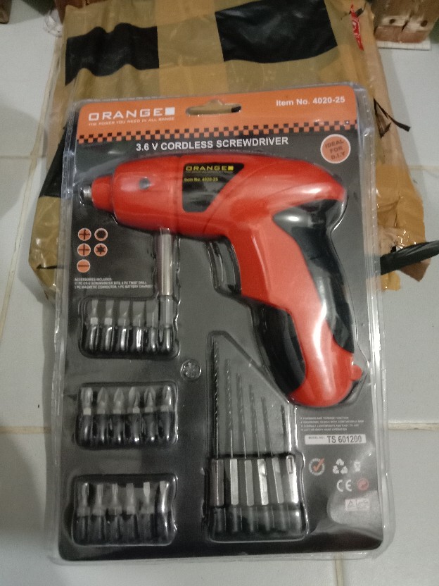 Bor Cas Cordleengss Drill Orange Model Ch Lengkap Mata Bor Obfis Bisa Bayar Di Rumah