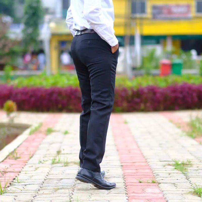 CELANA KANTOR SLIMFIT | FORMAL | KERJA | BAHAN WOOL size 27-38