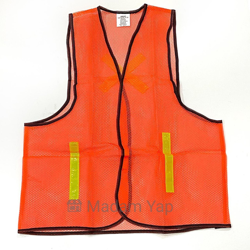 Rompi Safety Vest Proyek - Rompi Jaring Orange Guard