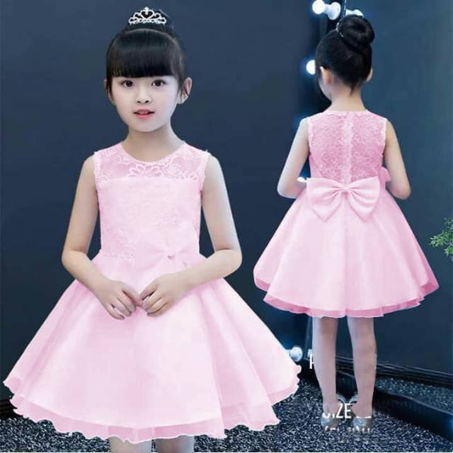 Kid Anjelika Fashion Anak Perempuan Umur 3 4 5 Tahun Baju Pesta Anak Dress Ulang Tahun Hits Mini Bgt