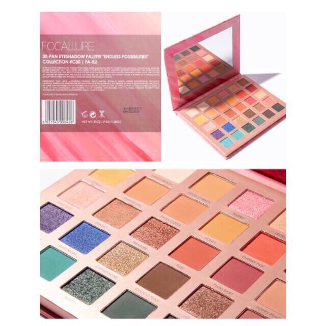 Focallure 30 Warna Eyeshadow Palette Endless Possililities Collection