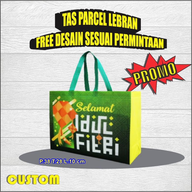 tas hampers lebaran idul fitri unik / tas parcel sembako lebaran jumbo custom bahan tebal mewah